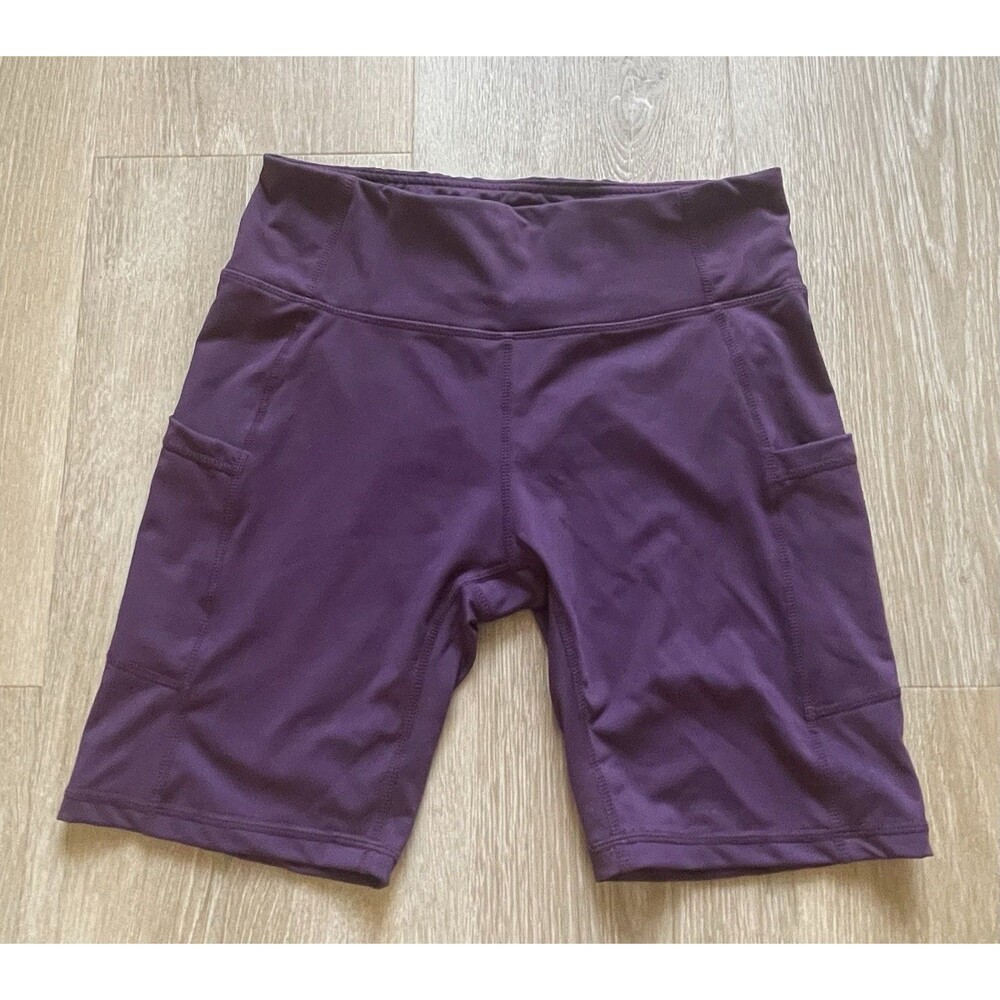 Baleaf Blue  Activewear Pocket Yoga Workout Running Bike Shorts Large
